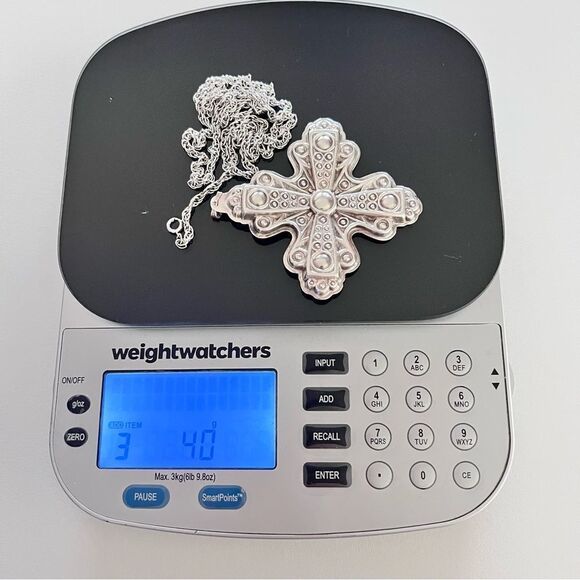 1972 Reed & Barton Sterling Silver Christmas Cross - Picture 15 of 15